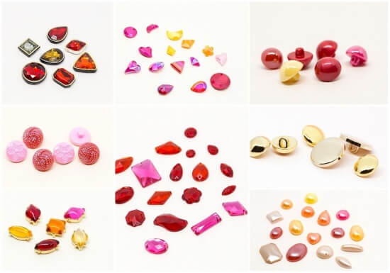 Fashion Buttons for Clothing: Featured Red Color Accessories- SUNMEI BUTTON