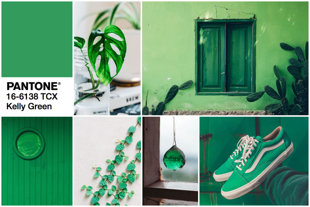 2018 color trend green-kelly green inspiration