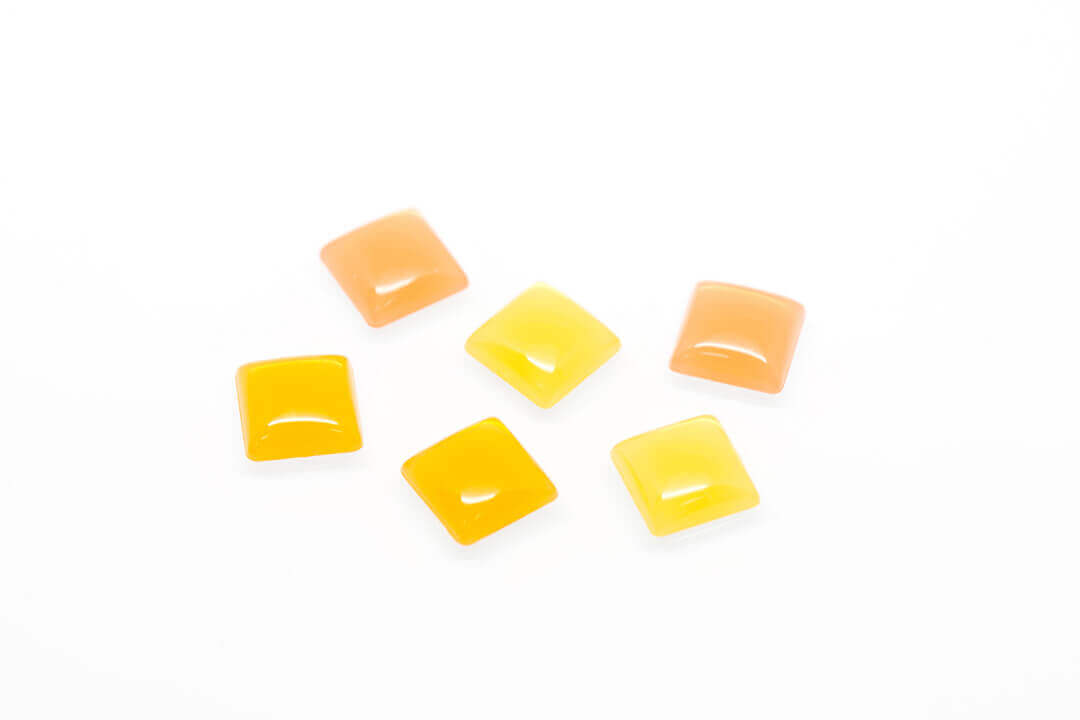 yellow flat back pearl bead-5