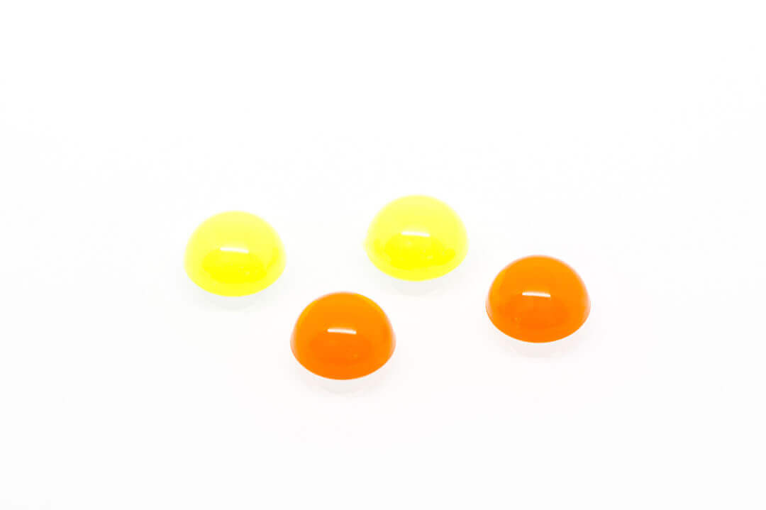 yellow flat back pearl bead-6