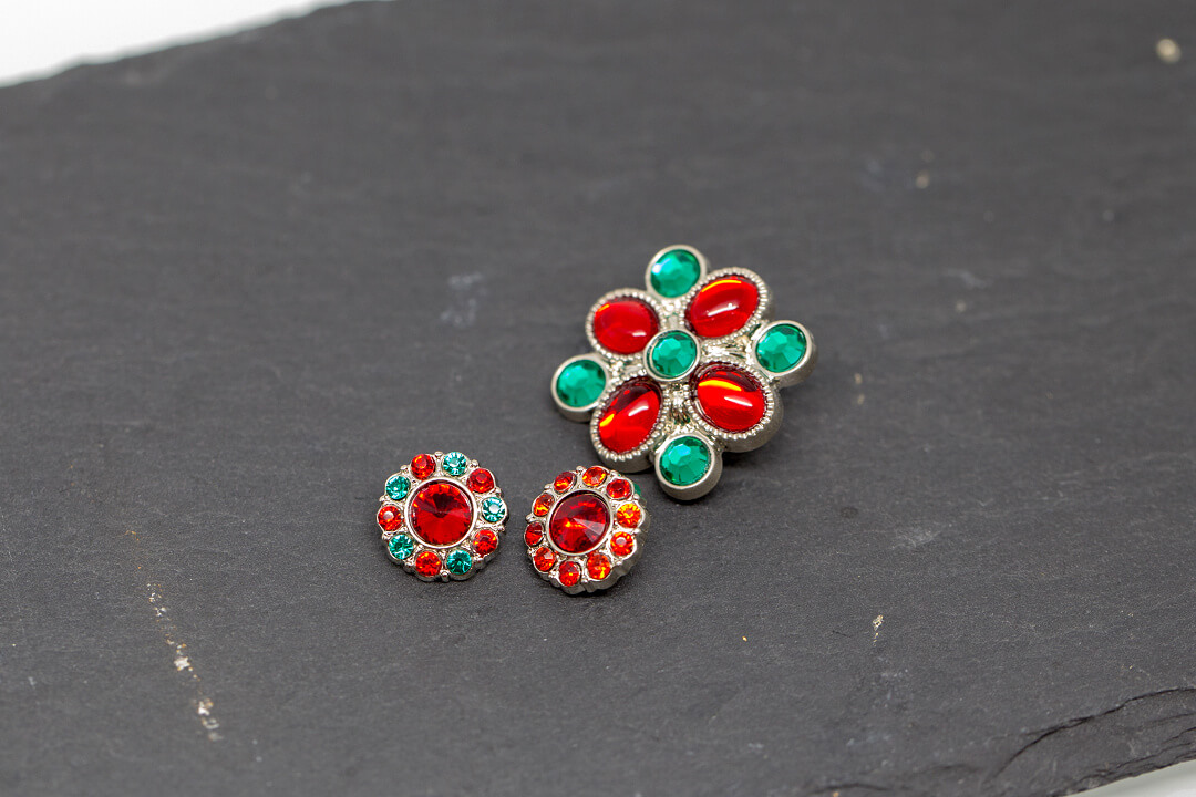 green and red rhinestones jewelry-10