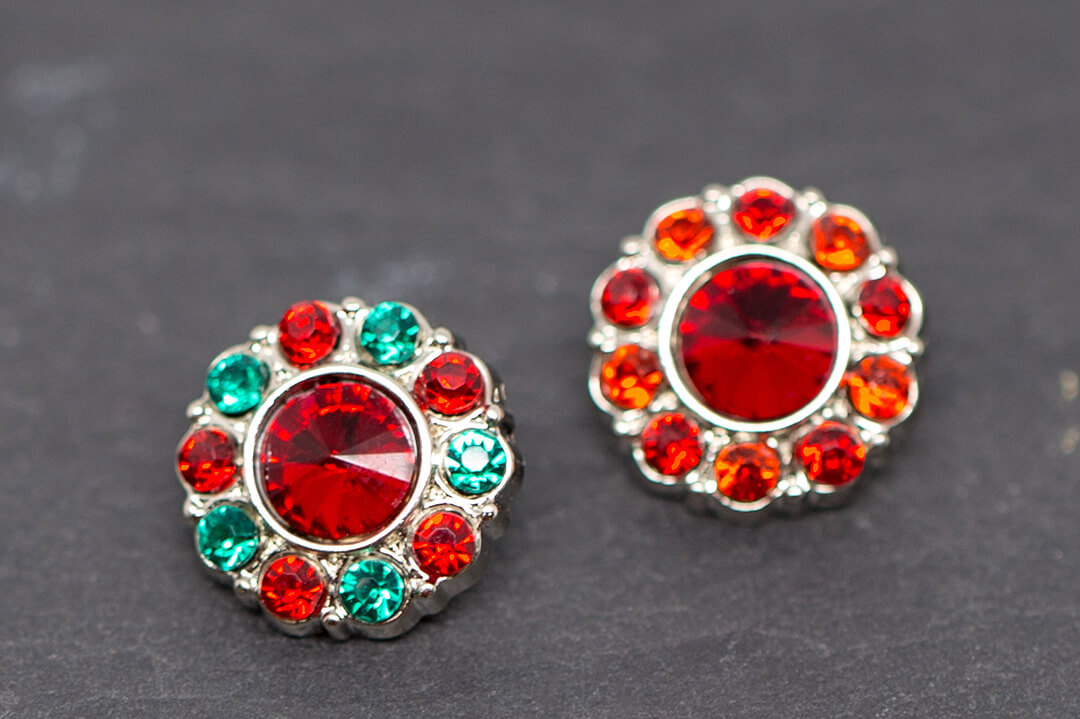 green and red rhinestones jewelry-11