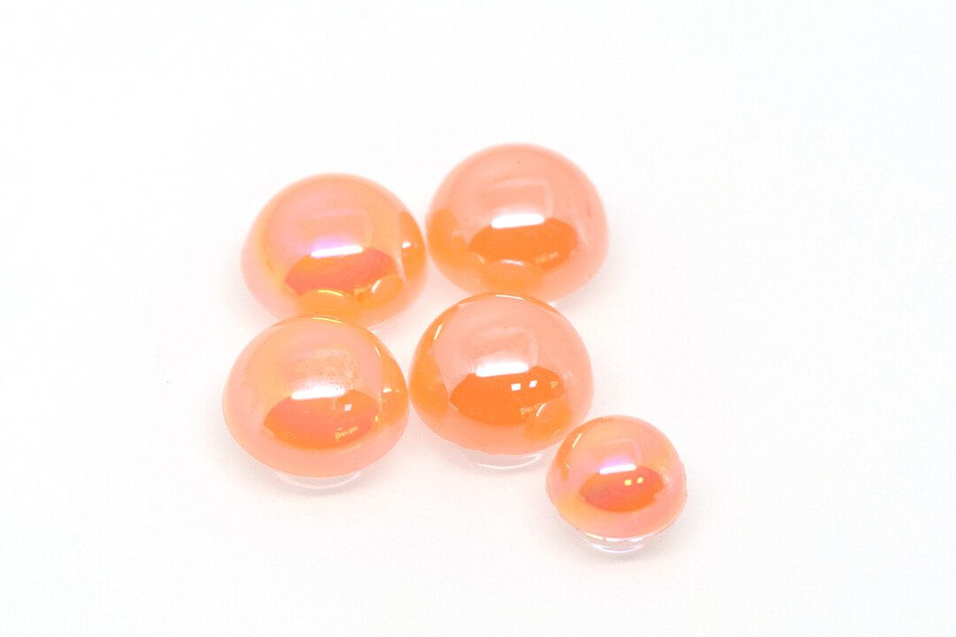 light coral flat beads