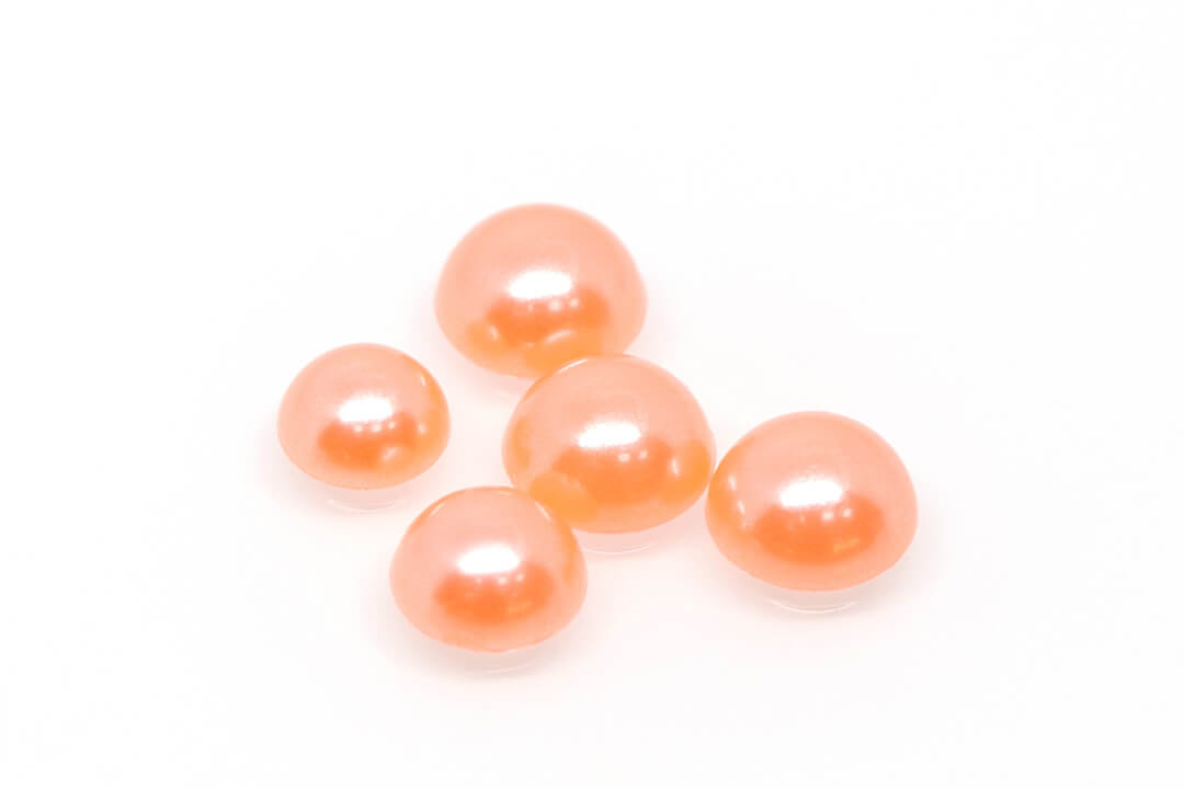 coral colored beads