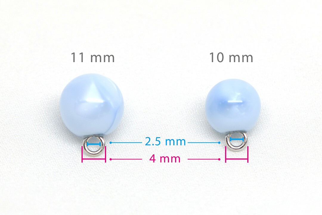 small round pearl buttons 10mm 11mm