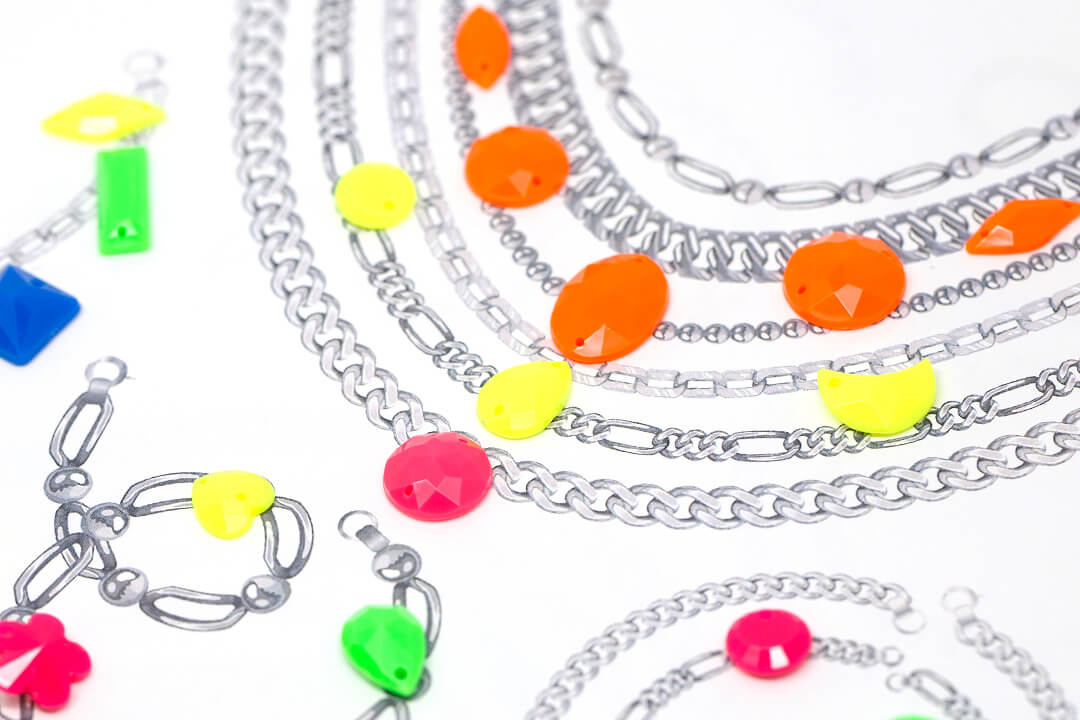 Read more about the article Neon is Back on Trend! Get Your Neon Rhinestone Jewelry Inspiration Here