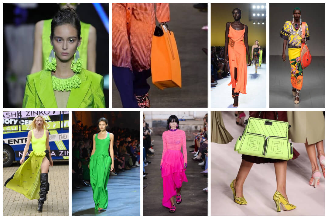 neon trend catwalk