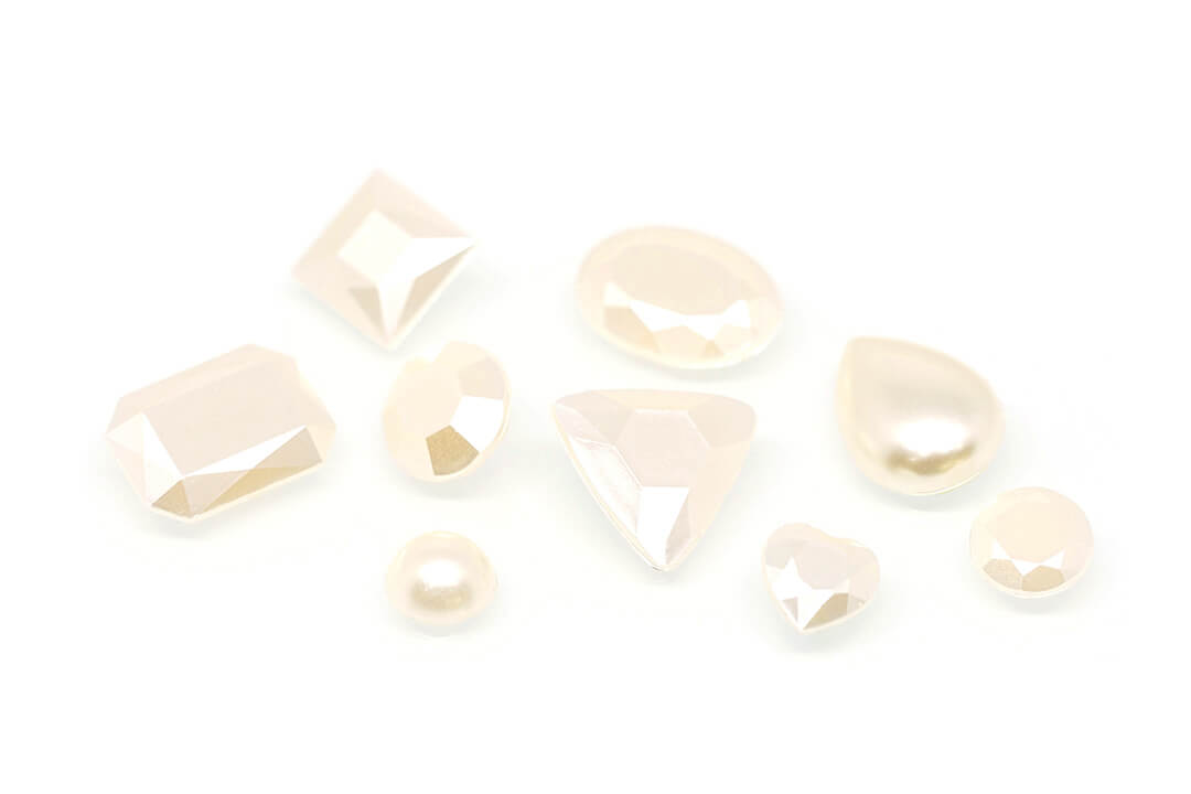 acrylic-rhinestone-J2 yellow pearl