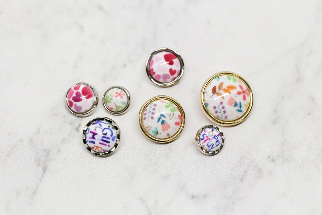 print fashion buttons-673